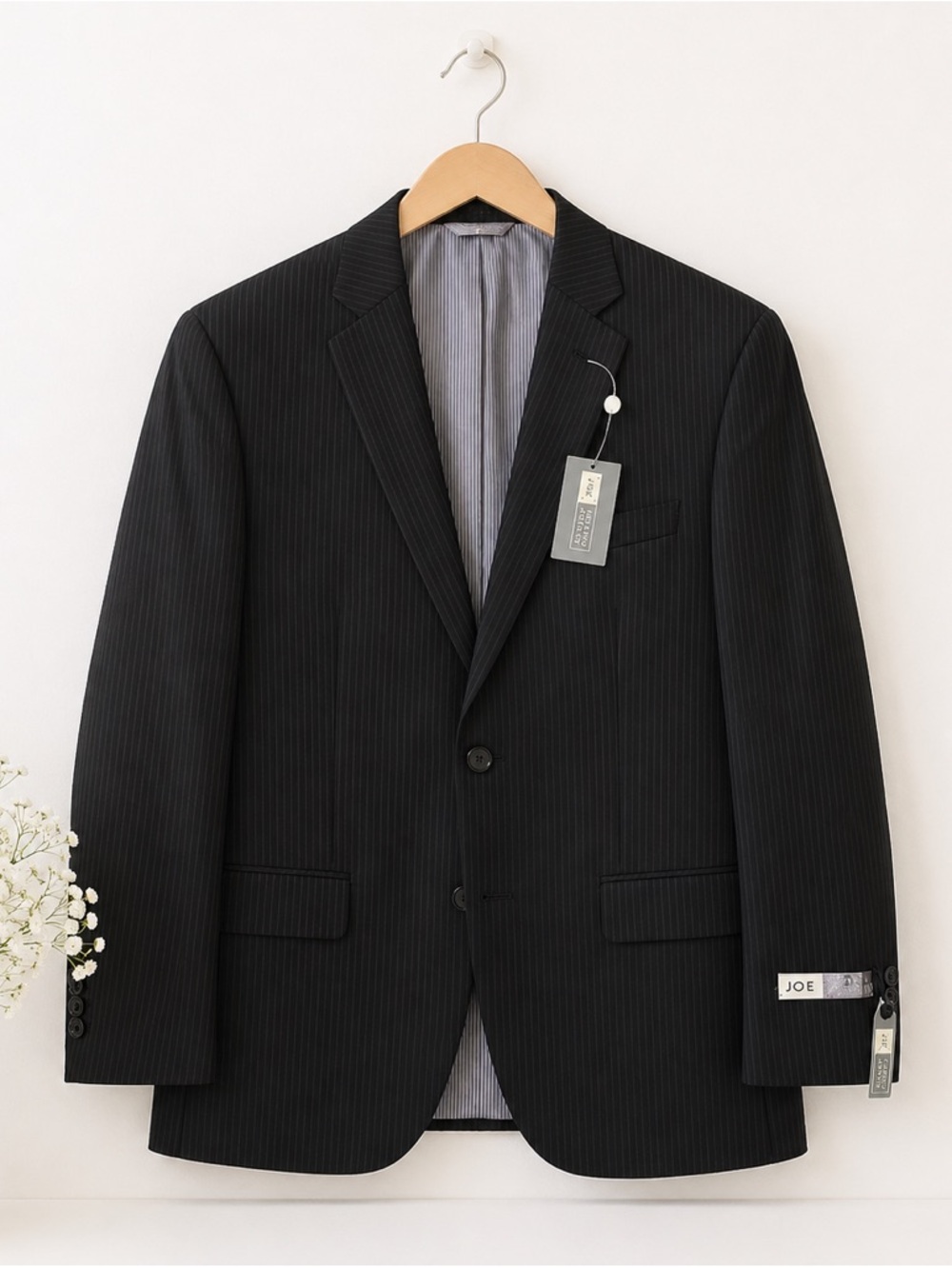 Black Pin Stripe Suit Jacket
